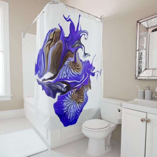 Purple Iris Flower Swirls (In Situ)