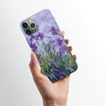 Purple Iris Flowers Claude Monet Case-Mate iPhone Case<br><div class="desc">An iPhone 11 Pro Max Case with the fine art impressionist painting Lilac Irises by Claude Monet from 1914-1917 of vivid purple iris in a meadow.</div>