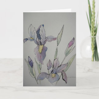 Purple Iris Greeting Card