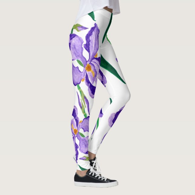 Purple Iris Leggings (Right)