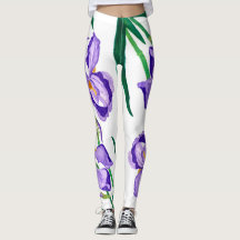 Purple Iris Leggings