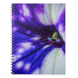 Purple Iris Macro – Vibrant Floral Close-Up Art Notebook