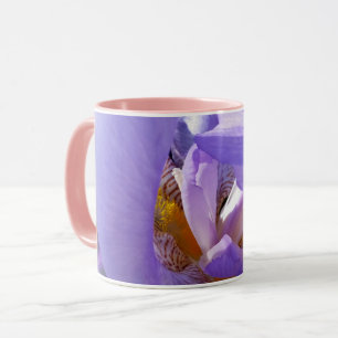 purple iris mug
