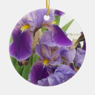 Purple Iris Ornament