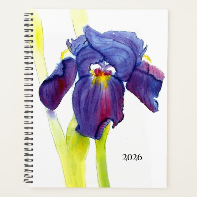 Purple Iris Planner (Front)