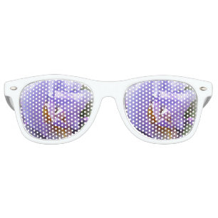 purple iris retro sunglasses