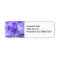 Purple Iris Return Address Label