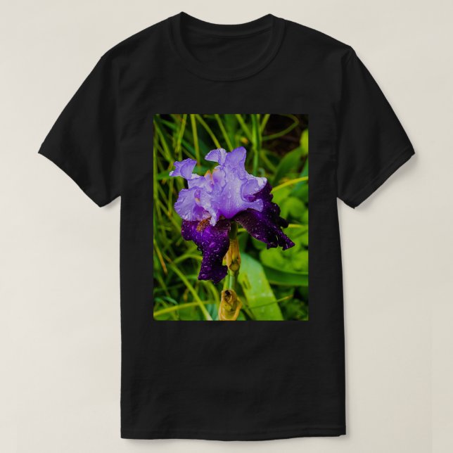 Purple Iris T-Shirt (Design Front)