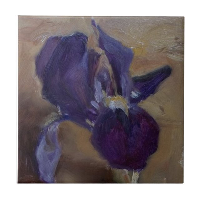 Purple Iris Tile (Front)