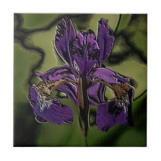Purple Iris Tile