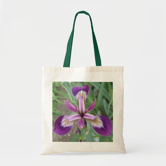 Purple Iris Tote Bag (Front)