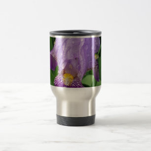 Purple Iris Travel Mug
