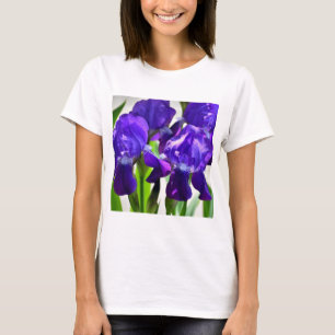 Purple Irises Iris Flower T-Shirt