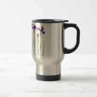 Purple irises isolated on a white background