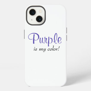 Purple Is My Colour Cute Girly Quote  iPhone 13 Case