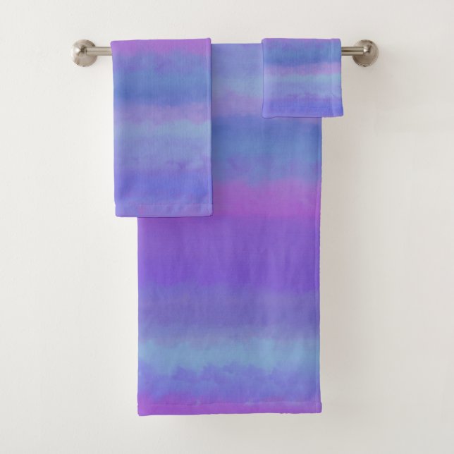 Purple Is My Favourite Colour Bath Towel Set (Insitu)