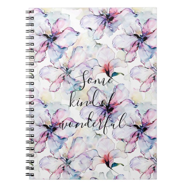 Purple Island Flowers Notebook (Front)
