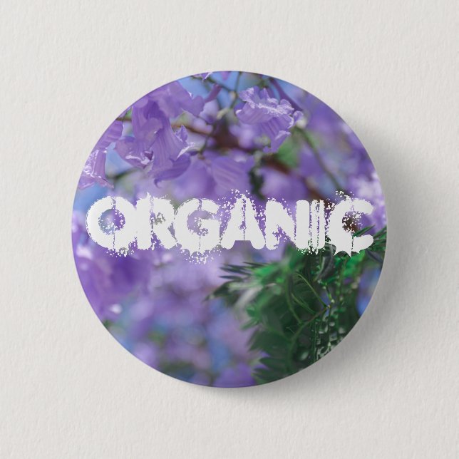 Purple Jacaranda Tree Flowers 2 Inch Round Button (Front)