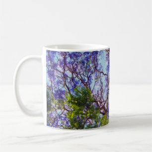 Purple Jacaranda Tree Oil Painting, Coffee Mug