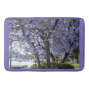 Purple Jacaranda Trees On River Murray Renmark, Bath Mat