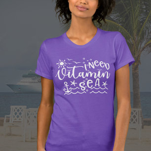 Purple J'ai besoin de vitamine mer T-shirt