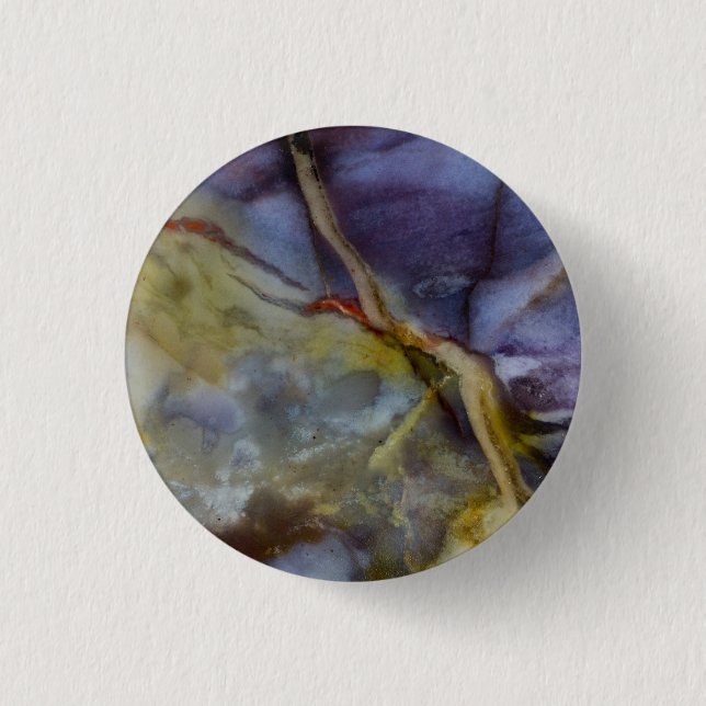 Purple Jasper 1 Inch Round Button (Front)