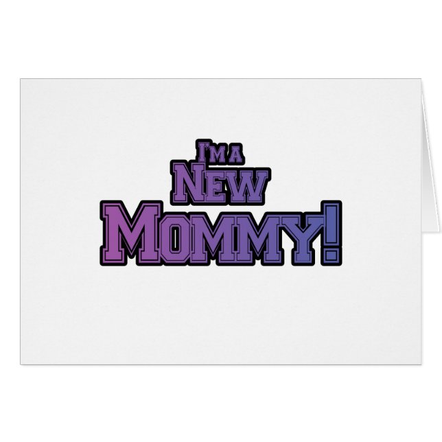 Purple Je suis une nouvelle maman Tshirts et cadea (Devant horizontal)