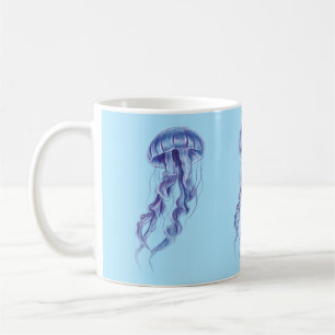 Purple Jellyfish illustration design Coffee Mug