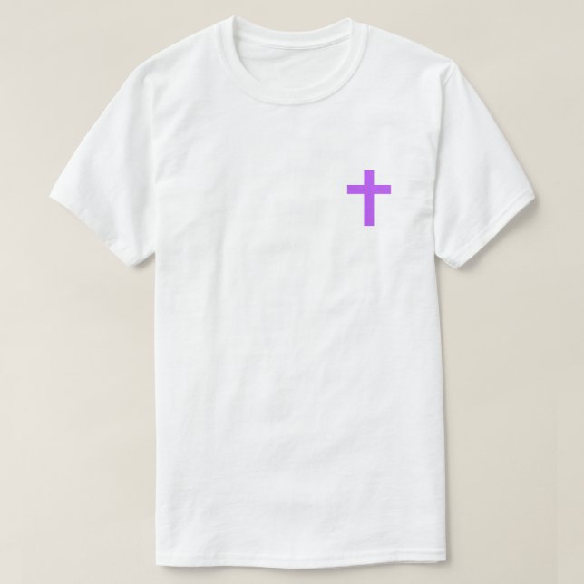 Purple Jesus Loves Me T-Shirt (Design Front)