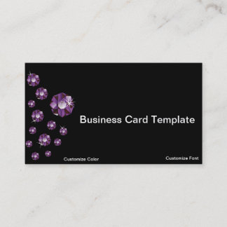 Purple Jewels Amethyst Business Cards