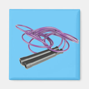 Purple Jump Rope Magnet