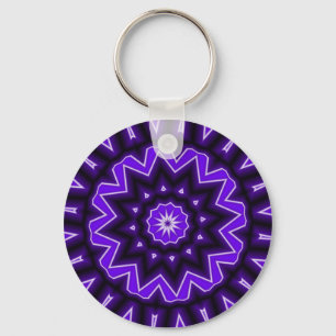 Purple Kaledoscope Keychain