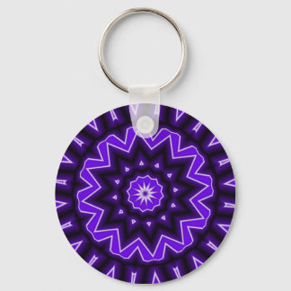 Purple Kaledoscope Keychain