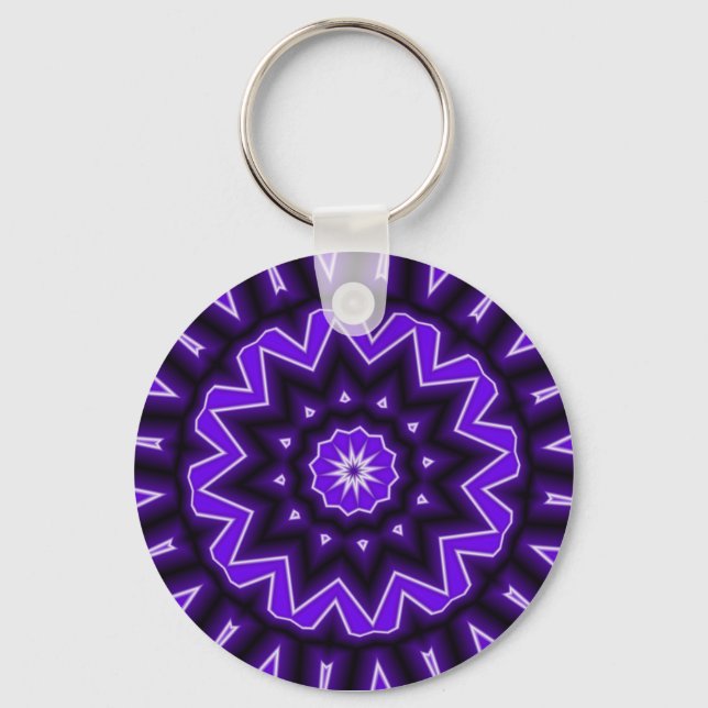 Purple Kaledoscope Keychain (Front)