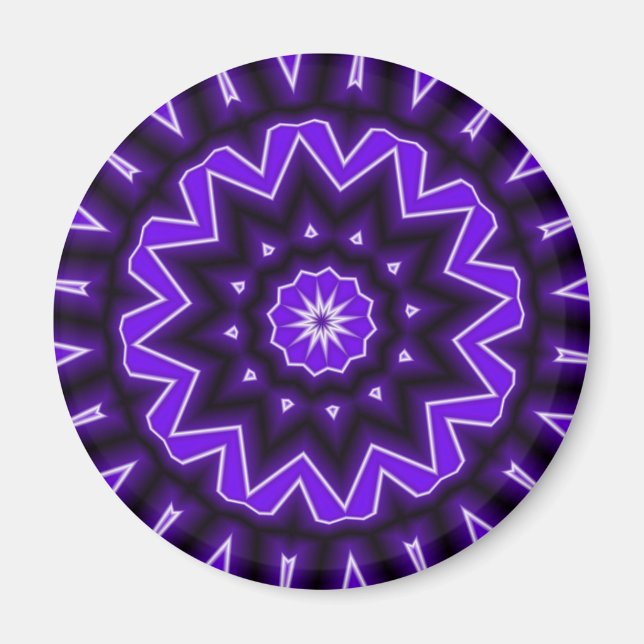 Purple Kaledoscope Magnet (Front)