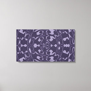 Purple Kaleidoscope Abstract Pattern Art Canvas Print