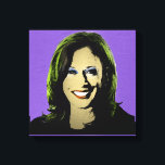 Purple Kamala Harris Pop Art Canvas Print<br><div class="desc">Political Pop Art Gear and Political Gifts from PolitiClothes.com & PolitiCardz.com Find the Most Unique Election and Political Gifts Including: Political T-shirts, Political Bumper Stickers, Political Buttons, Political Posters, Political Pins, Political Cards, Political Mugs, Political Posters, Political Signs and More! Political Art & Gear: http://www.PolitiClothes.com Political Cards & Gifts: http://www.PolitiCardz.com...</div>