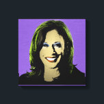 Purple Kamala Harris Pop Art Canvas Print<br><div class="desc">Political Pop Art Gear and Political Gifts from PolitiClothes.com & PolitiCardz.com Find the Most Unique Election and Political Gifts Including: Political T-shirts, Political Bumper Stickers, Political Buttons, Political Posters, Political Pins, Political Cards, Political Mugs, Political Posters, Political Signs and More! Political Art & Gear: http://www.PolitiClothes.com Political Cards & Gifts: http://www.PolitiCardz.com...</div>