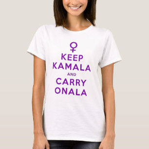 Purple Keep Kamala and Carry Onala T-Shirt