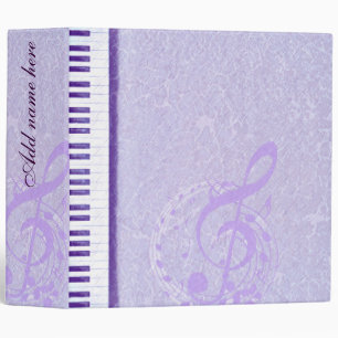 Purple keys & notes_Binder Binder
