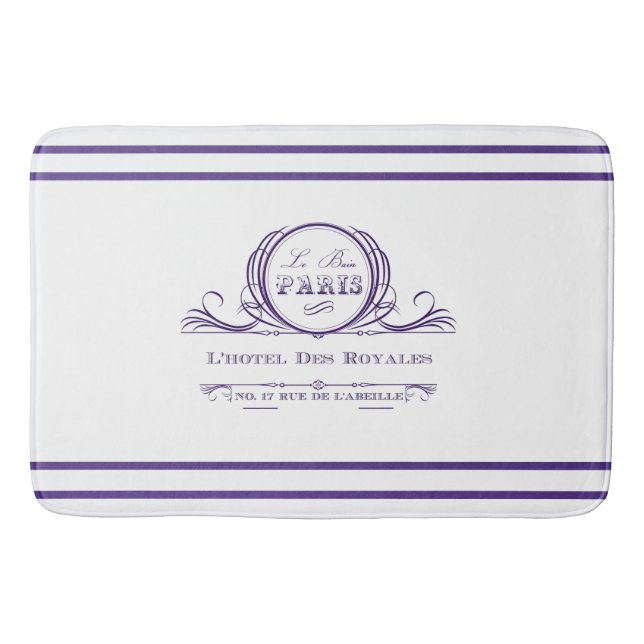 Purple L ‘hotel Des Royales Bath Mat (Front)