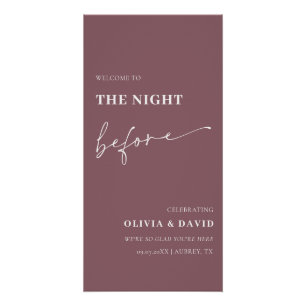 Purple La Nuit Avant La Répétition Dîner Poster