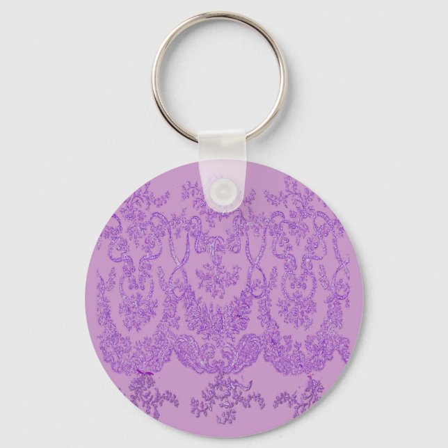 Purple Lace Design T shirts, Mugs, Gifts Keychain (Front)