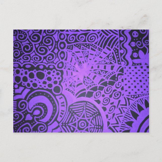 Purple Lace Postcard (Front)