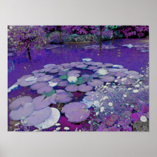 Purple Lake Dreaming Poster