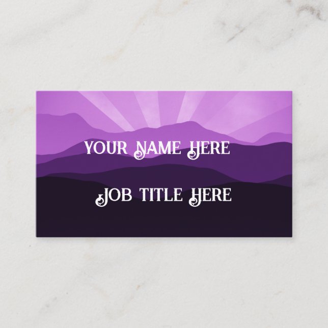 Purple Landscape Business Card (Front)