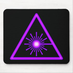 Purple Laser Symbol Mousepad
