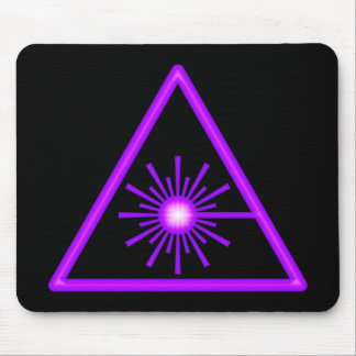 Purple Laser Symbol Mousepad