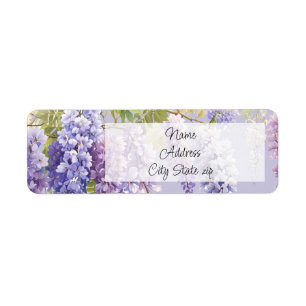 Purple lavande aquarelle glycine florale lilas