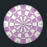 Purple Lavender And White Dartboard<br><div class="desc">Purple Lavender And White Dart Board</div>